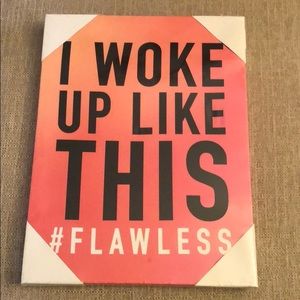 8x10 I woke up like this canvas